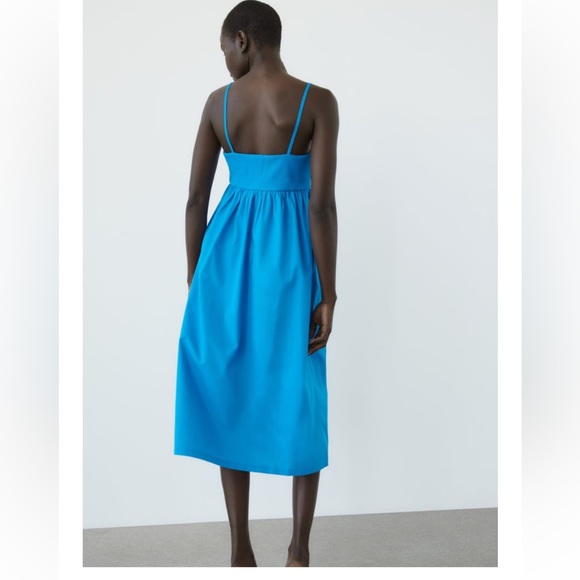 Zara DRESS WITH RIBBED TRIM - Picture 5 of 8